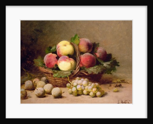 Still life of fruit by Leon-Charles Huber