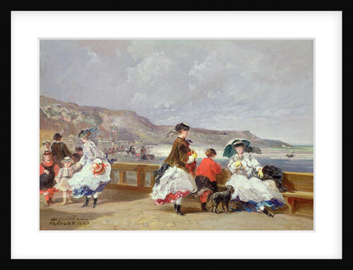 Le Treport, 1867 by Jules Achille Noel