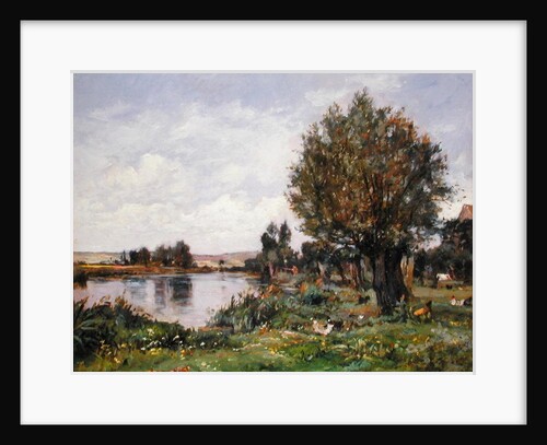 Rural river scene, 1875 by Alexandre Defaux