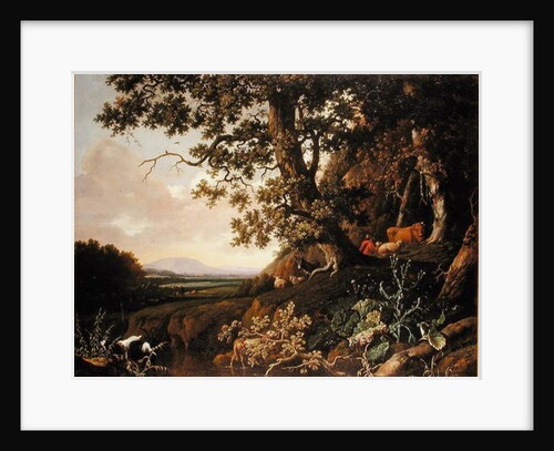 Pastoral landscape by Abraham-Jansz Begeyn
