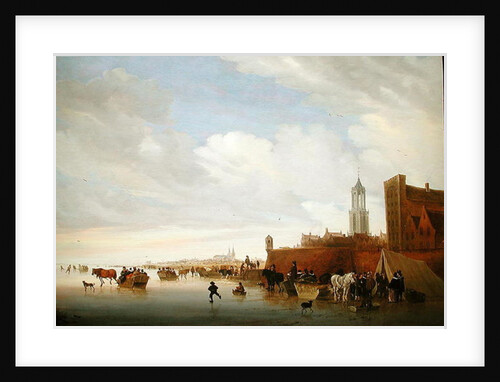 Winter scene near Utrecht, 1658 by Salomon van Ruisdael or Ruysdael