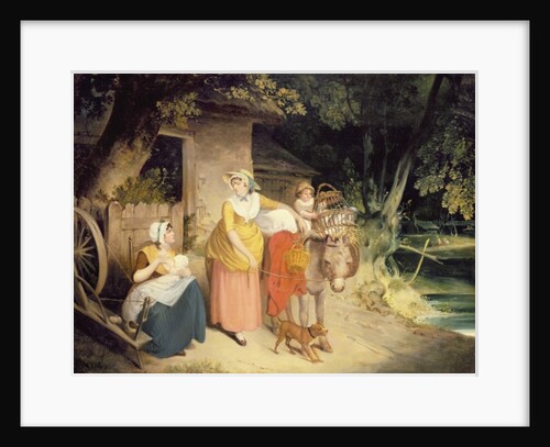 Outside the Cottage Door by Francis Wheatley