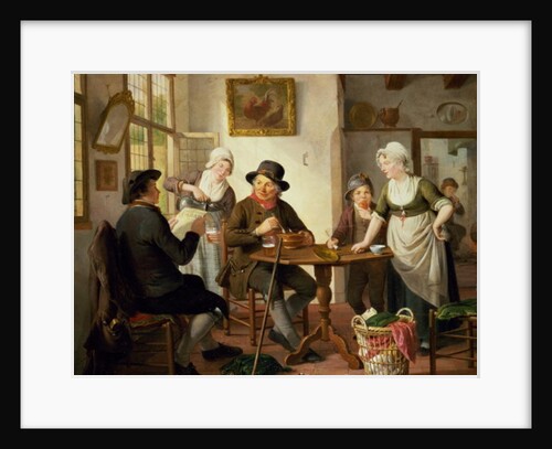 Cottage Interior by Adriaen de Lelie
