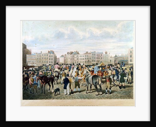 A View in Smithfield engraved by F.C. & C. Lewis by Jacques Laurent Agasse