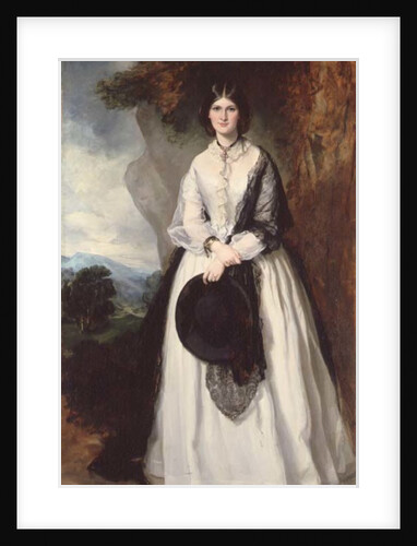 Portrait of a Lady in a Winter Landscape by Francis Grant