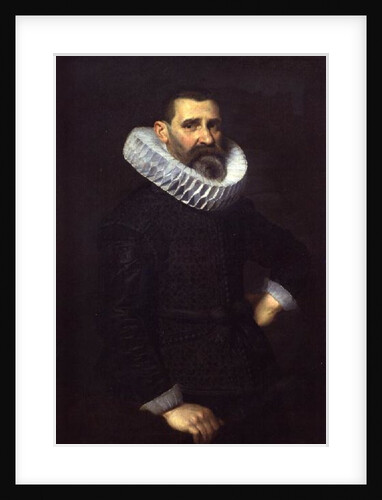 Portrait of a gentleman in a black tunic and ruff by Nicolaes Eliasz