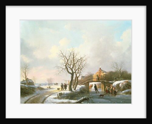Winter Scene, 19th century by J.S.