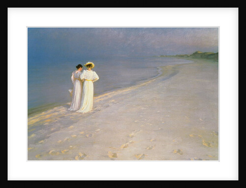 Summer Evening on Skagen's Southern Beach, 1893 by Peder Severin Kroyer