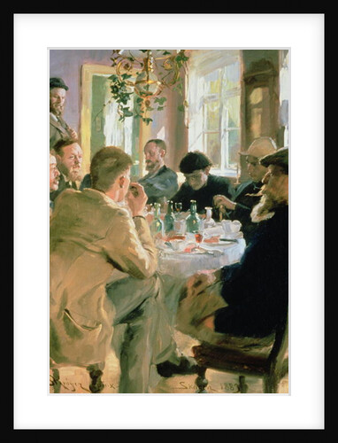 Lunchtime, 1883 by Peder Severin Kroyer