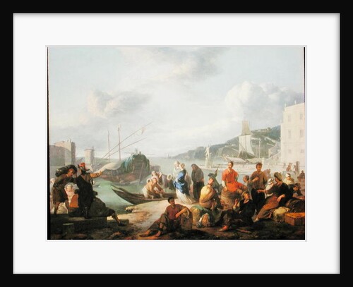 View of a Harbour, 1666 by Johannes Lingelbach