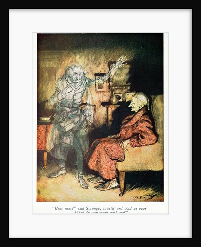 Scrooge and The Ghost of Marley, from Dickens' 'A Christmas Carol' by Arthur Rackham