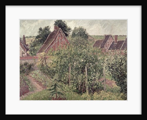 Rain, afternoon, Eragny; Temps de Pluie, apres-midi, Eragny, 1899 by Camille Pissarro