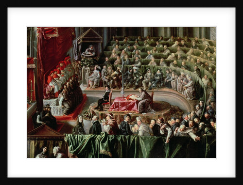 Trial of Galileo, 1633 by Italian School