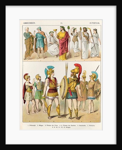 Greek Religious and Military Dress by Albert Kretschmer