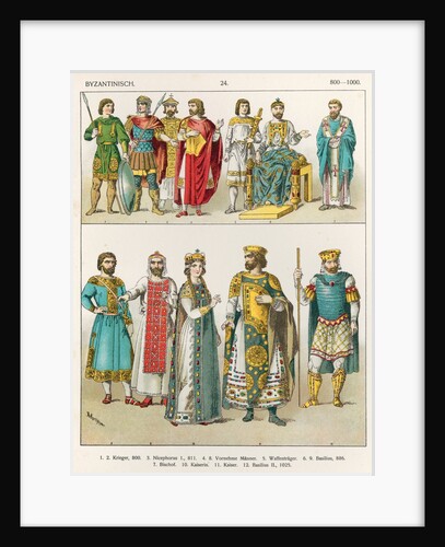 Dress at the Byzantine Court, 800-1000 by Albert Kretschmer