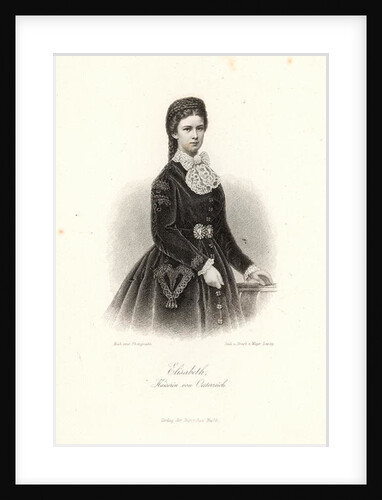 Empress Elisabeth of Austria in the 'Allgemeine Moden-Zeitung', Liepzig, 1872 by German School