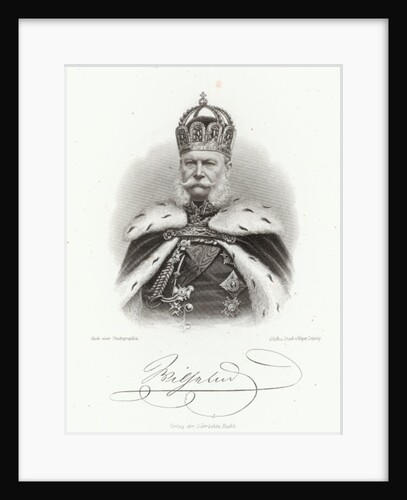 William I, King of Prussia in the 'Allgemeine Moden-Zeitung', Leipzig, 1872 by German School