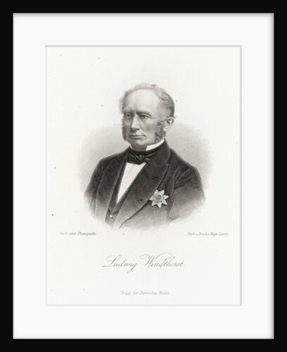 Ludwig Windthorst in the 'Allgemeine Moden-Zeitung', Leipzig, 1872 by German School