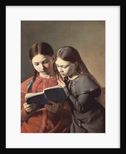 The Artist's Sisters Signe and Henriette Reading a Book, 1826 by Carl-Christian-Constantin Hansen