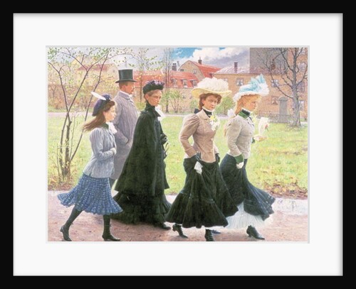 Female pupils for Confirmation by Tryggelin