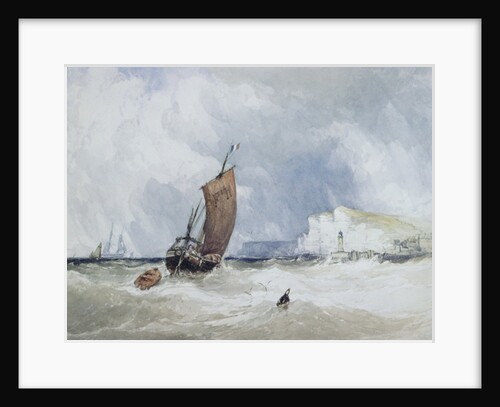 The Pilot Boat off Fecamp, Normandy by Charles Bentley