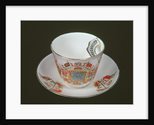 Moustache cup commemorating Victoria's Diamond Jubilee, 1897 by School English