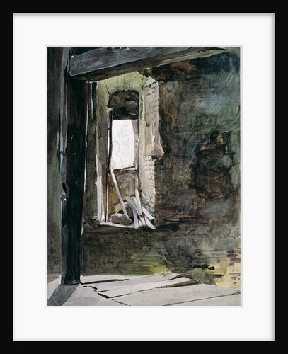 Interior of the windmill on the battlefield of Crecy by John Absolon