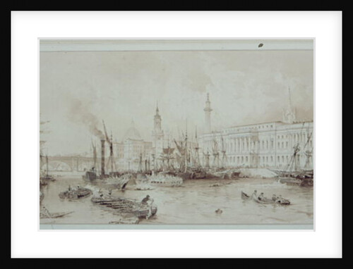 The Port of London by Thomas Allom