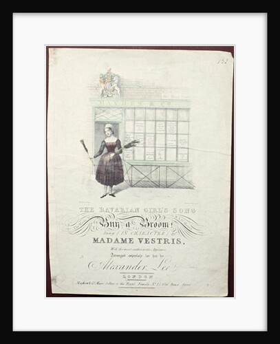 Bavarian Girls Song by Maxim Gouci, song sheet, c.1835 by Anonymous