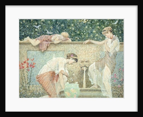 The Fountain. One of three sketches for the decoration of Bank Hall, near Chapel-on-le-Frith, Derbyshire. by Thomas Armstrong