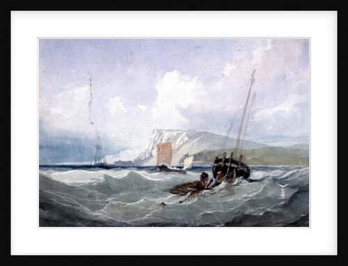 Fishing Boats off Eastbourne by Samuel Austin
