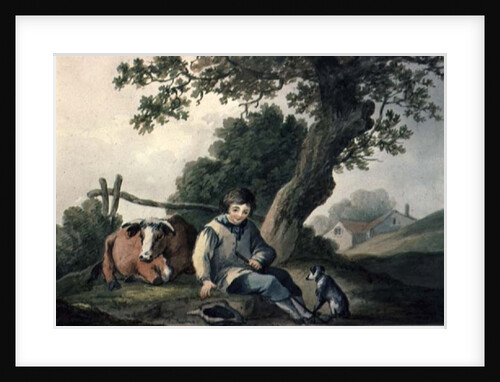 Landscape with Cow and Boy by Thomas Barker of Bath