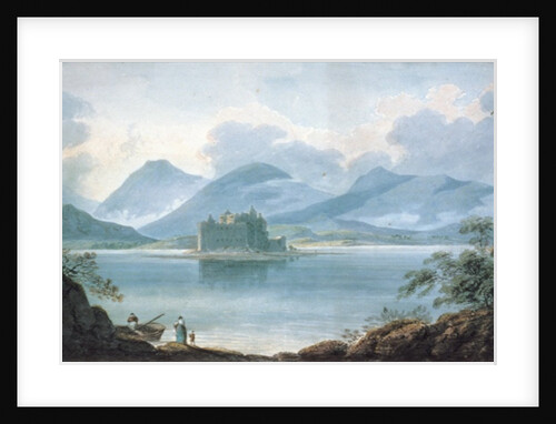 View across Loch Awe, Argyllshire, to Kilchurn Castle and the Mountains beyond by R.S. Barret
