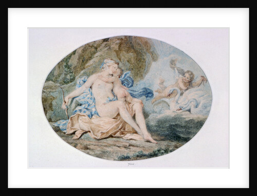 Venus Reclining on a Bank strewn with Drapery by Francesco Bartolozzi