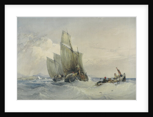 Fishing Boats, 19th century by Charles Bentley