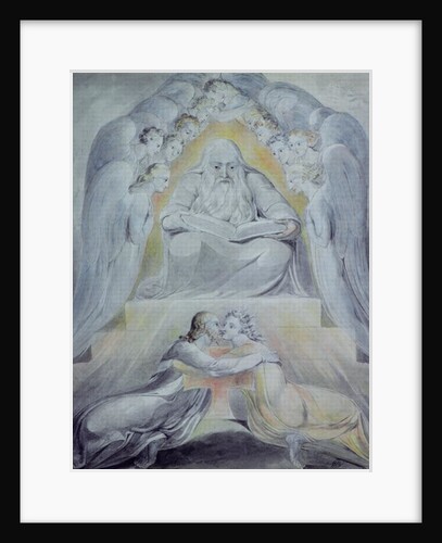 Mercy and Truth are met together, Righteousness and Peace have kissed each other by William Blake