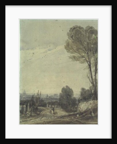 Paris from Pere Lachaise by Richard Parkes (attr. to) Bonington