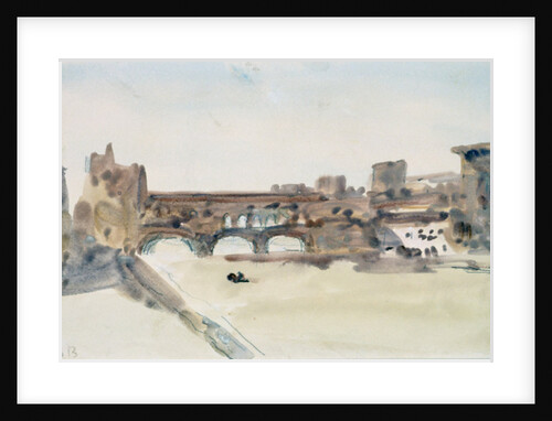 The Ponte Vecchio, Florence by Hercules Brabazon Brabazon
