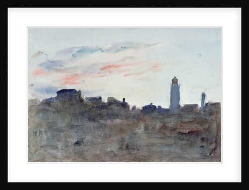 After Sunset, View from the Artist's Window in Morpeth Terrace by Hercules Brabazon Brabazon