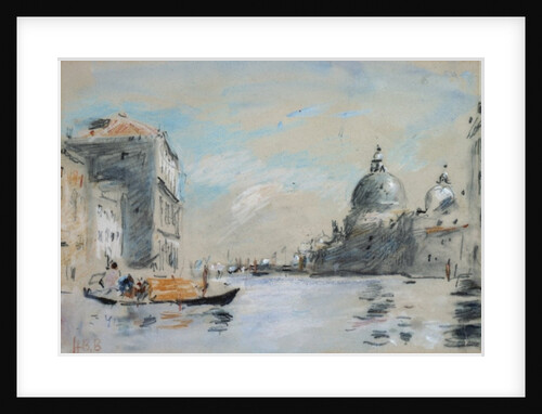The Grand Canal and Church of Santa Maria della Salute, Venice by Hercules Brabazon Brabazon