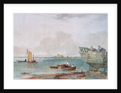 Seascape with Boats, 19th century by Robert Brandard
