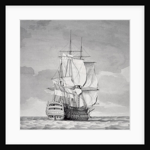 English Line-of-Battle Ship, 18th century by Charles Brooking