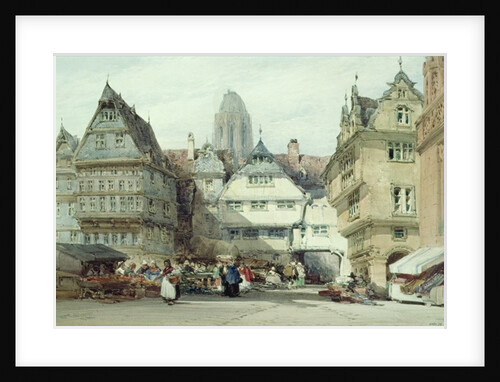 Market Place, Frankfurt by William Callow