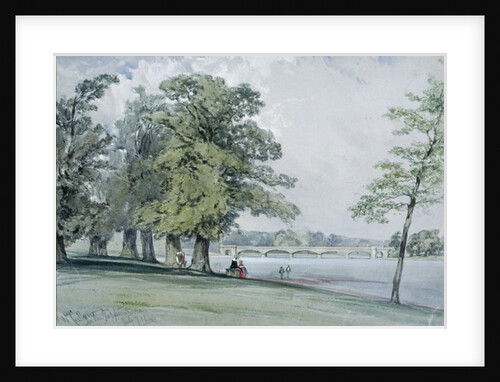 View on the Serpentine, Hyde Park by William Callow