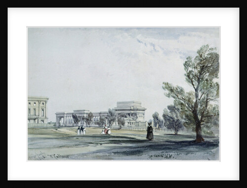 Entrance to Hyde Park at Hyde Park Corner by William Callow