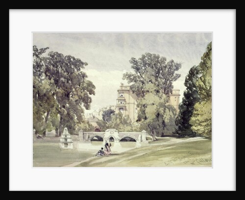 West End of the Serpentine, Kensington Gardens by William Callow