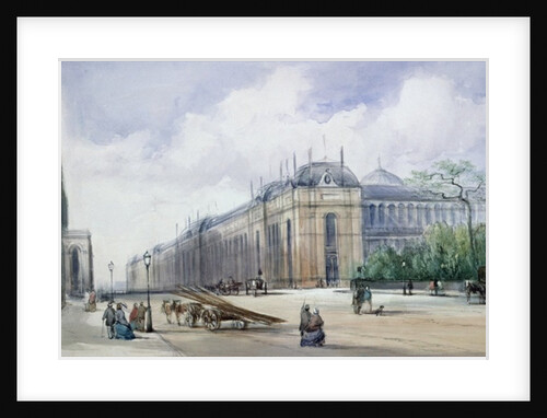 South-east Aspect of the 1862 Exhibition Building, looking along Cromwell Road by William Callow