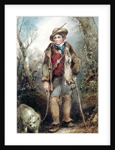 Boy with Rabbits by George Bryant Campion