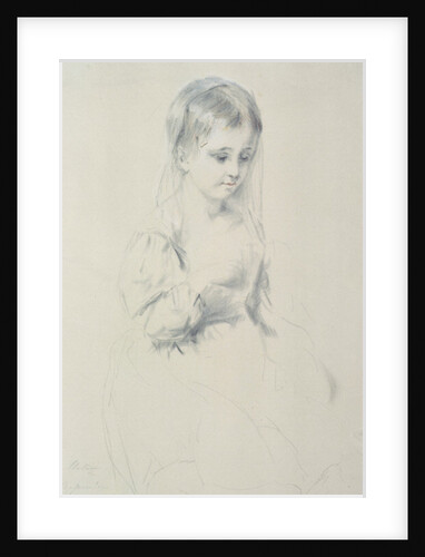 Portrait Study of a young girl by Margaret Sarah (1793-1872) Carpenter