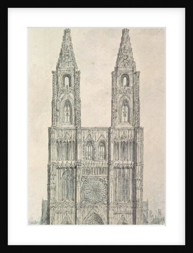 West Front of Strasbourg Cathedral by John Carter